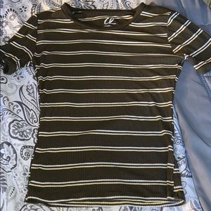green striped tee